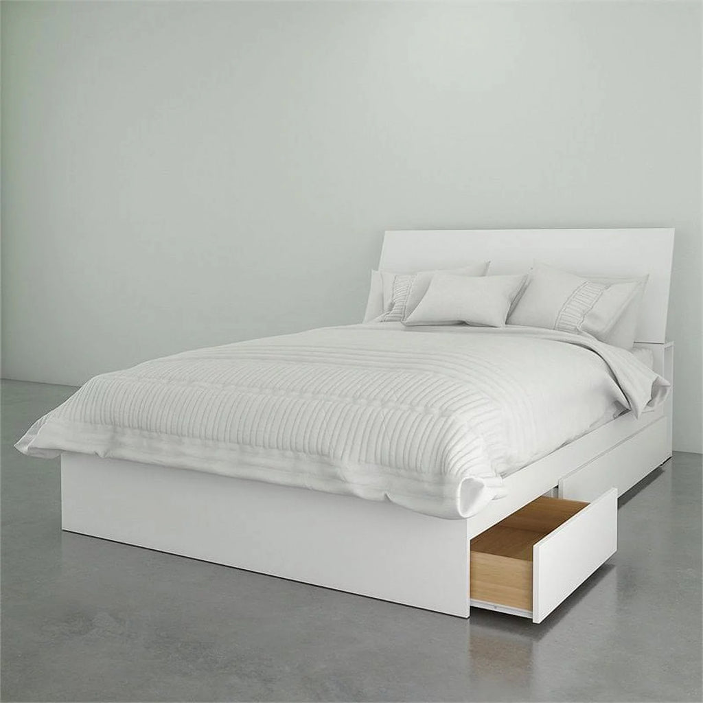 White 2 Piece Full Size Bedroom Set N1282