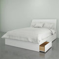 White 2 Piece Full Size Bedroom Set N1282