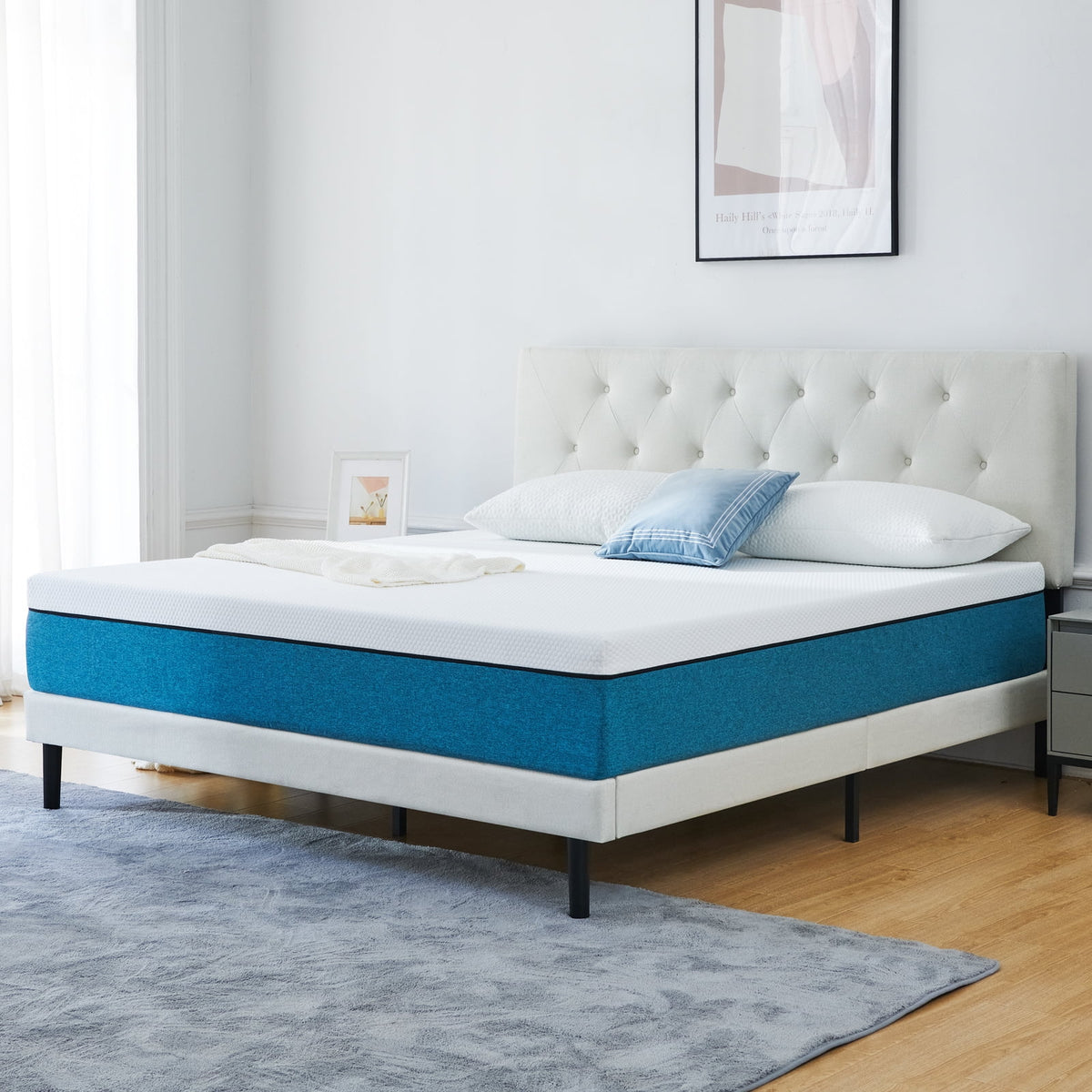 Queen 10 Medium Gel Memory Foam Mattress E9712