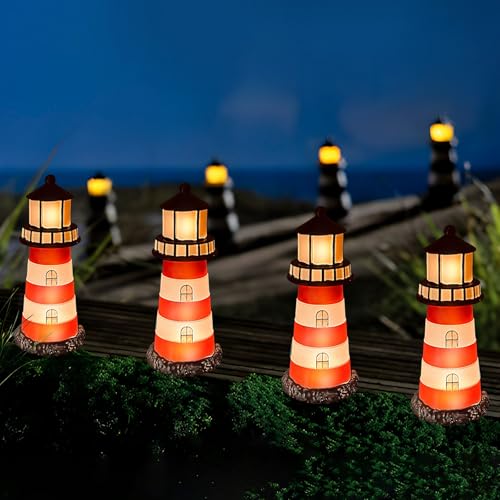 5 Pack Solar Garden Lights Outdoor Waterproof Red T834