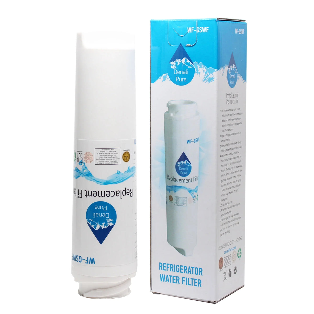6-Pack Replacement Refrigerator Water Filter Cartridge G230151