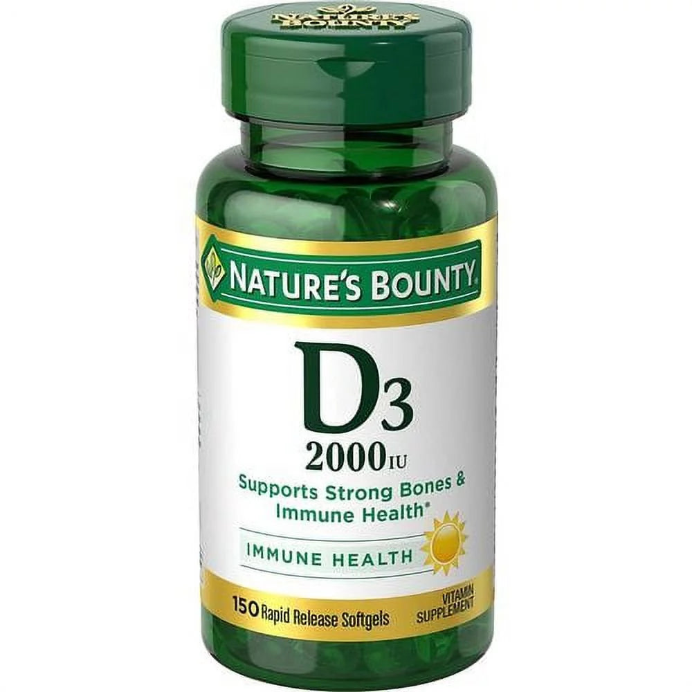 Vitamin D 2000 Iu Softgels, 3 Pack J2655