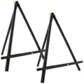 20" Black Wood A-Frame Artist Easel, Pack of 2 O7037