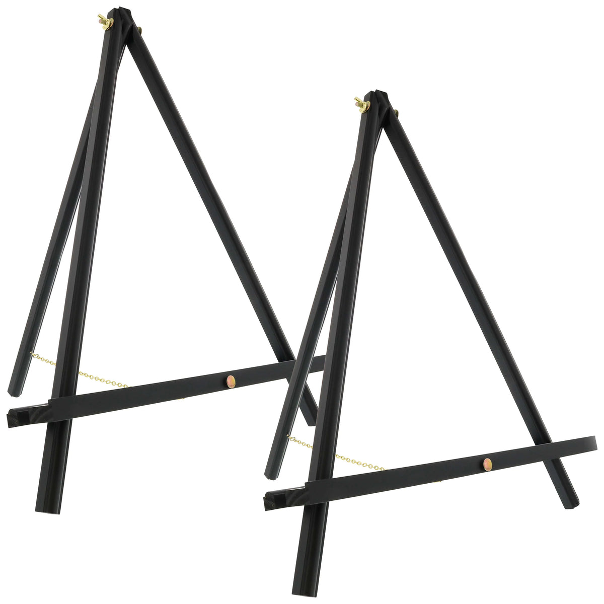 20" Black Wood A-Frame Artist Easel, Pack of 2 O7037