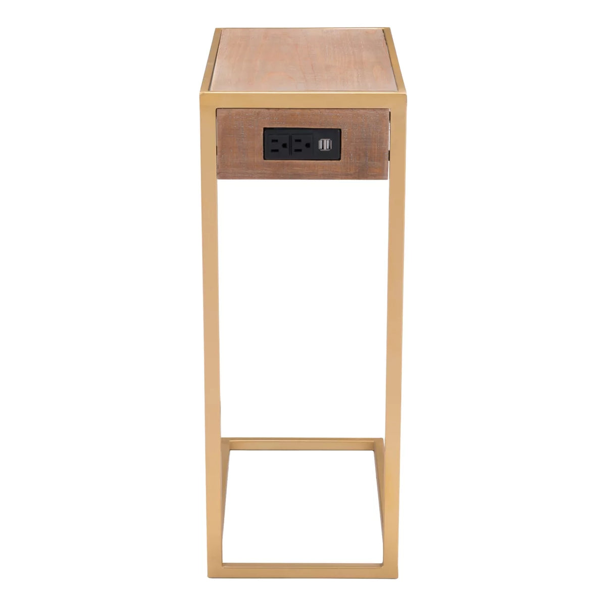 Side Table Brown and Gold F324500