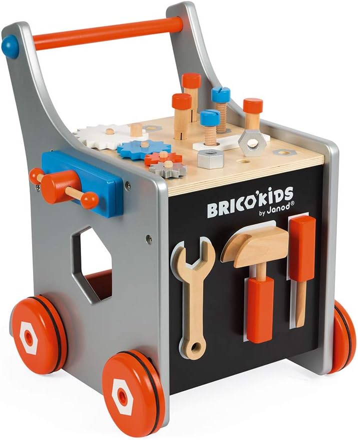 Magnetic Wood Tool Cart with 26 Accessories N7588