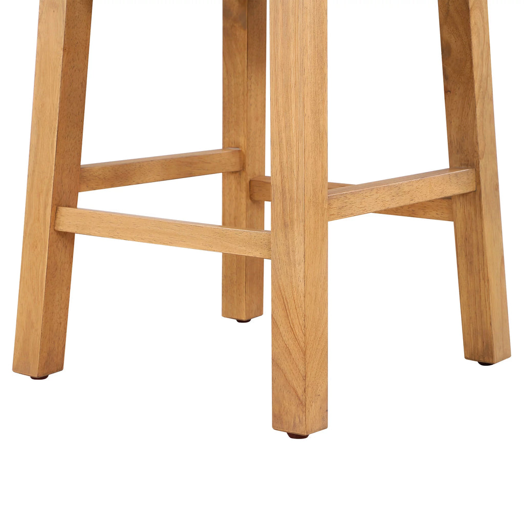 Round Side Table with Solid Wood Frame N4960