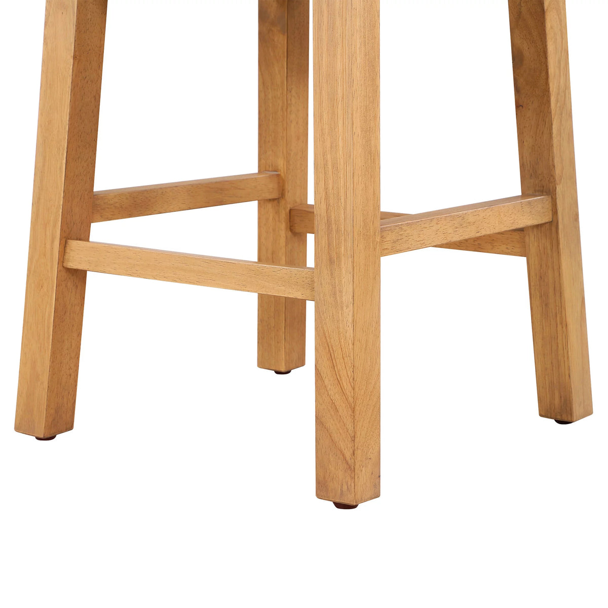 Round Side Table with Solid Wood Frame N4960