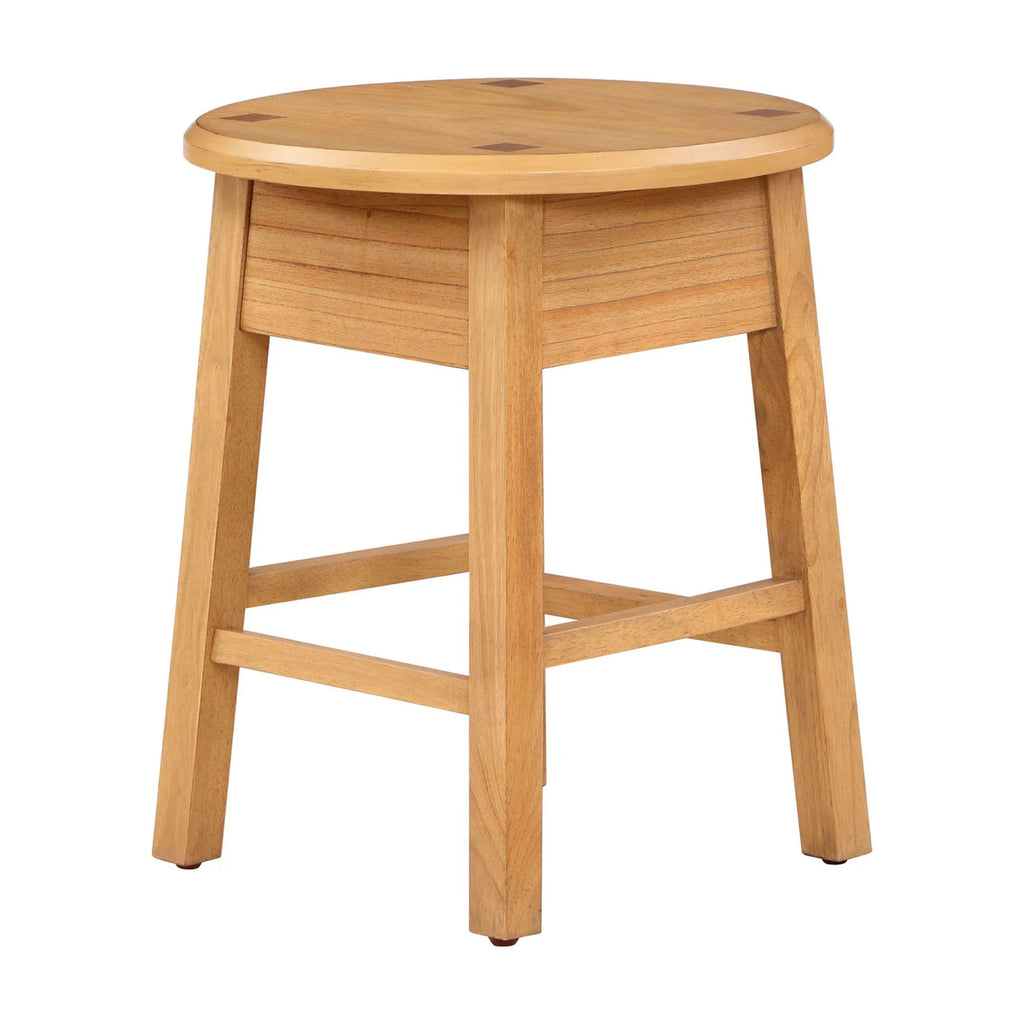 Round Side Table with Solid Wood Frame N4960