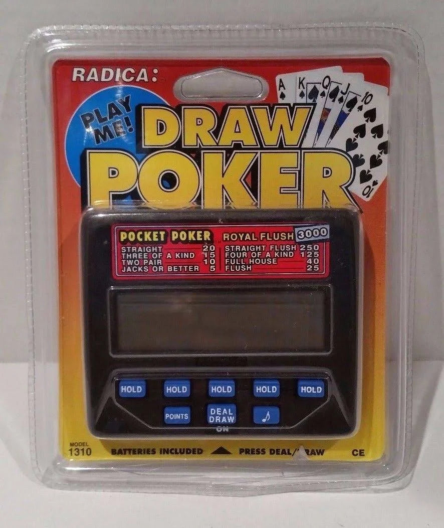 Draw Poker Electronic Hand Held Model 1310 B6599