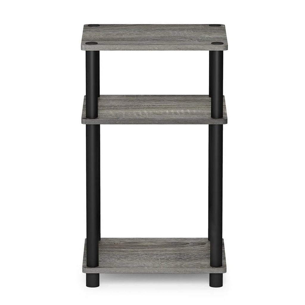 French Oak/Black 3-Tier End Table G59542
