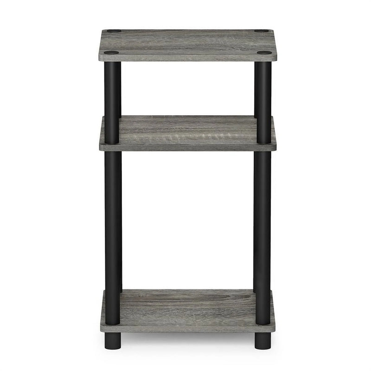French Oak/Black 3-Tier End Table G59542