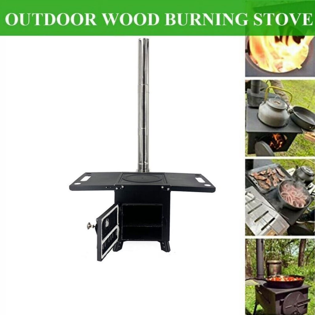 Portable Wood Burning Stove for Tent Cooking E7897