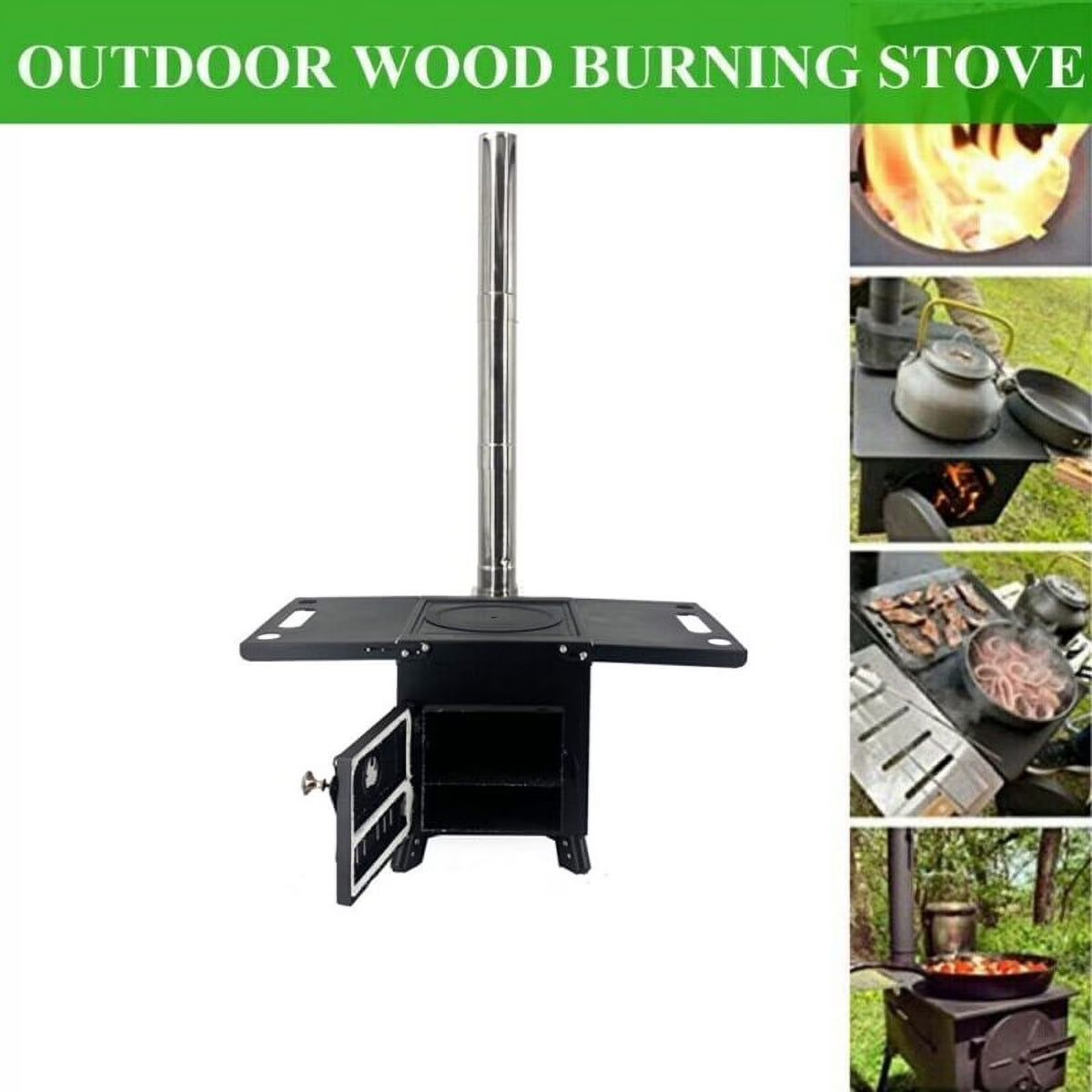 Portable Wood Burning Stove for Tent Cooking E7897