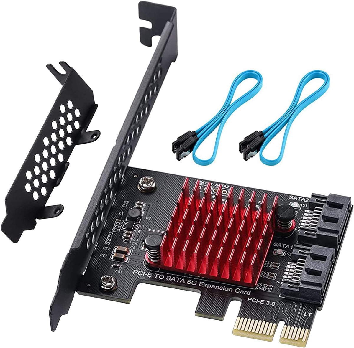 PCIE to SATA 3.0 6 Gbps Controller with 6 SATA Cables L873