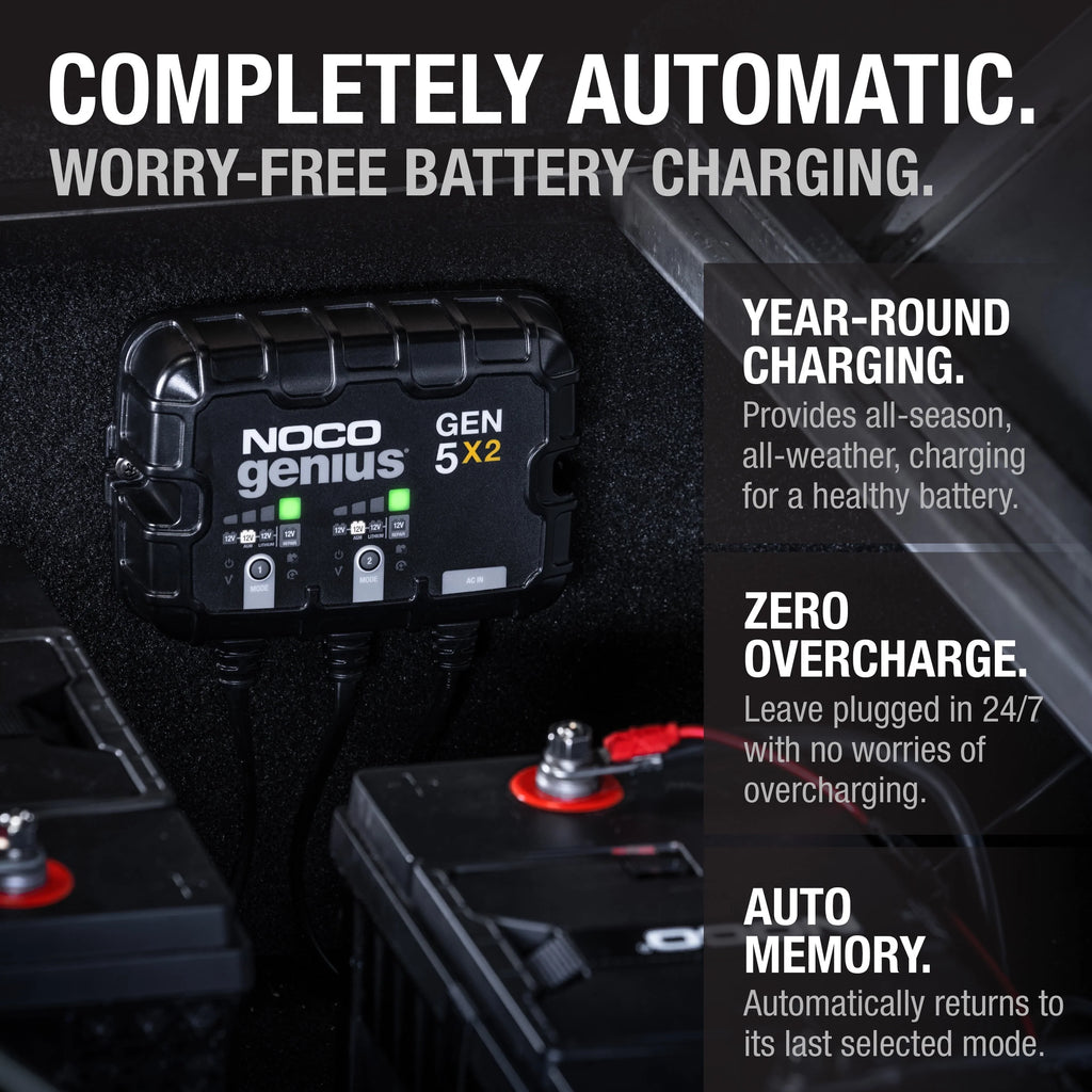 2-Bank 12V Onboard Battery Charger Q58144
