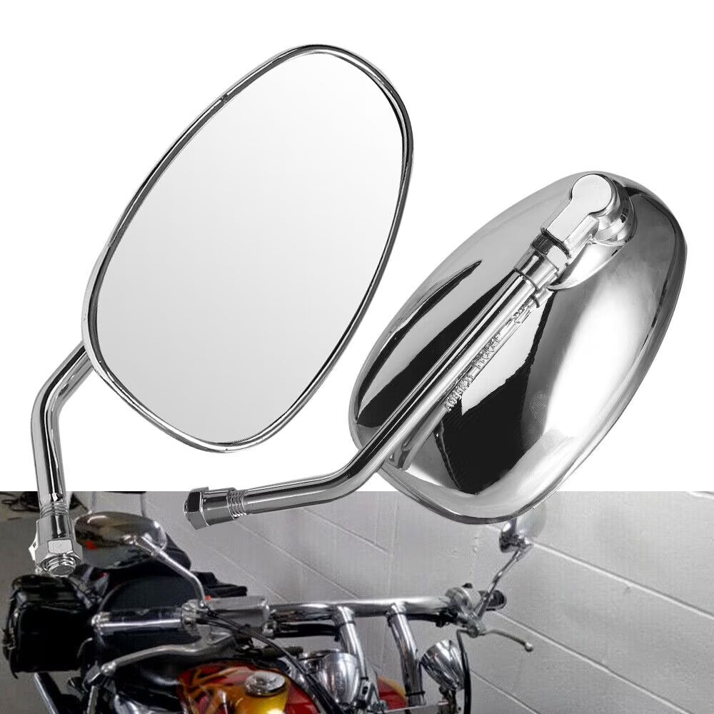 Oval Rear View Mirrors in Chrome N635