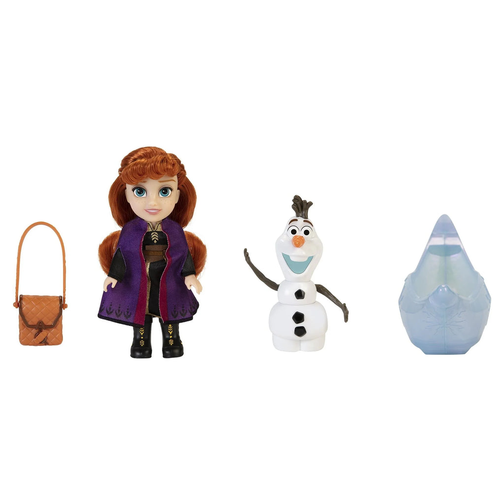Frozen 2 Petite Princess Anna and Ice Canoe Gift Set Includes Anna, Olaf! Dolls are approximately 6 inches tall V481413