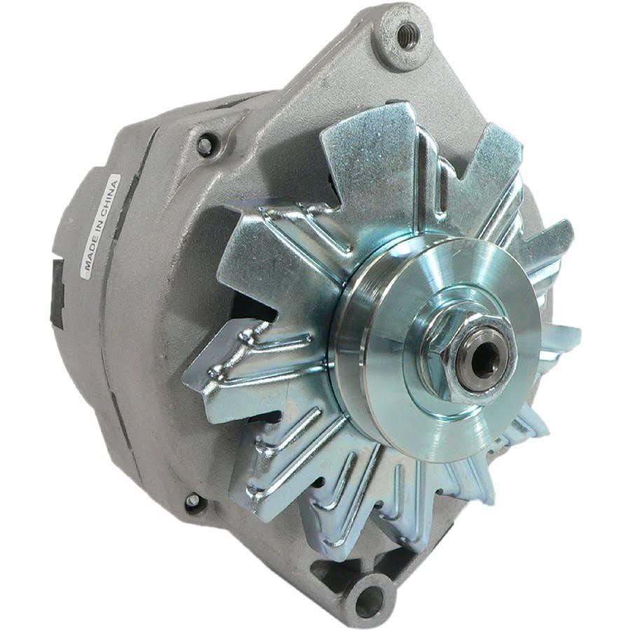 Chrome Alternator 105 Amp 1-Wire 6 Groove Pulley U492