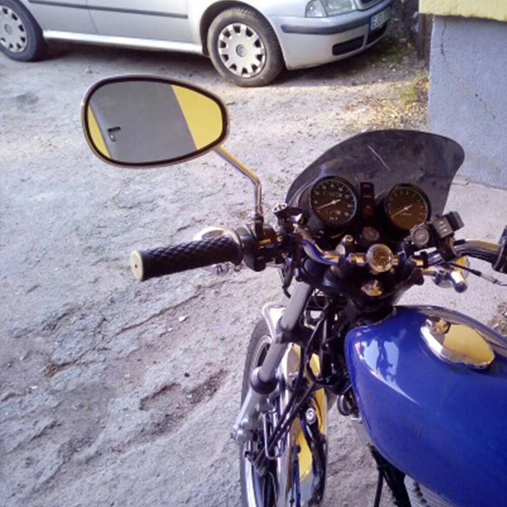 Oval Rear View Mirrors in Chrome N635
