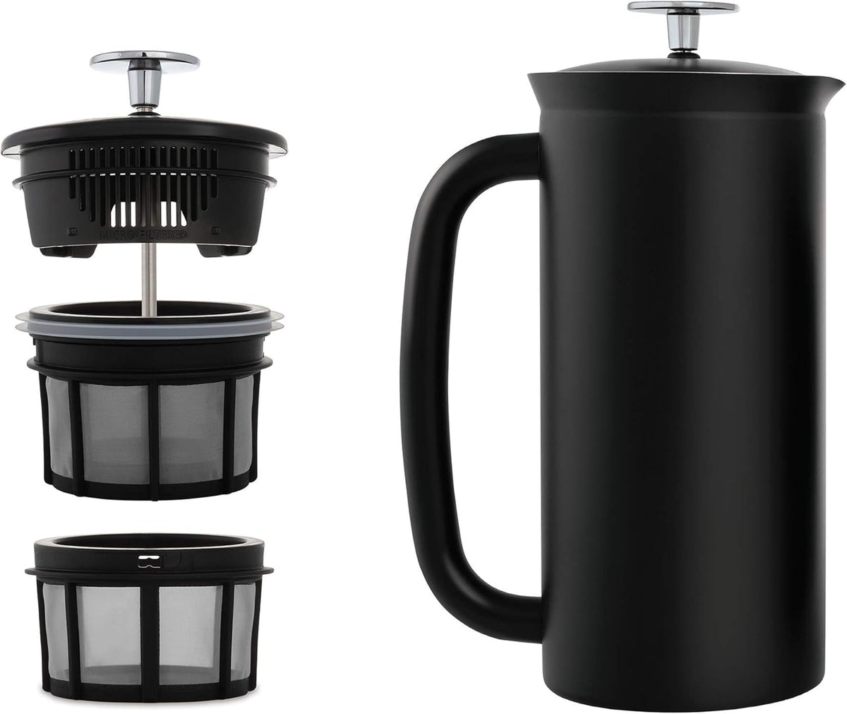 18 Ounce Double Walled Stainless Steel French Press C51318