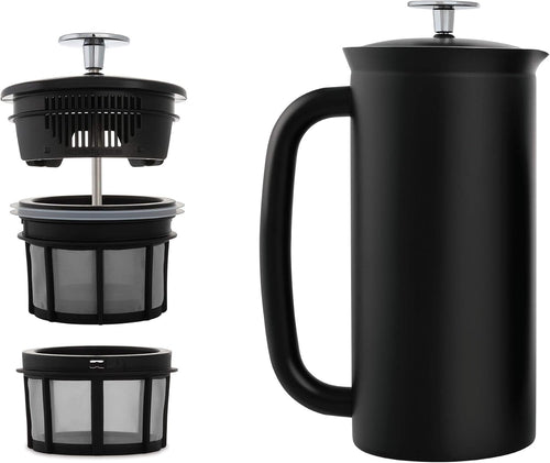 18 Ounce Double Walled Stainless Steel French Press C51318