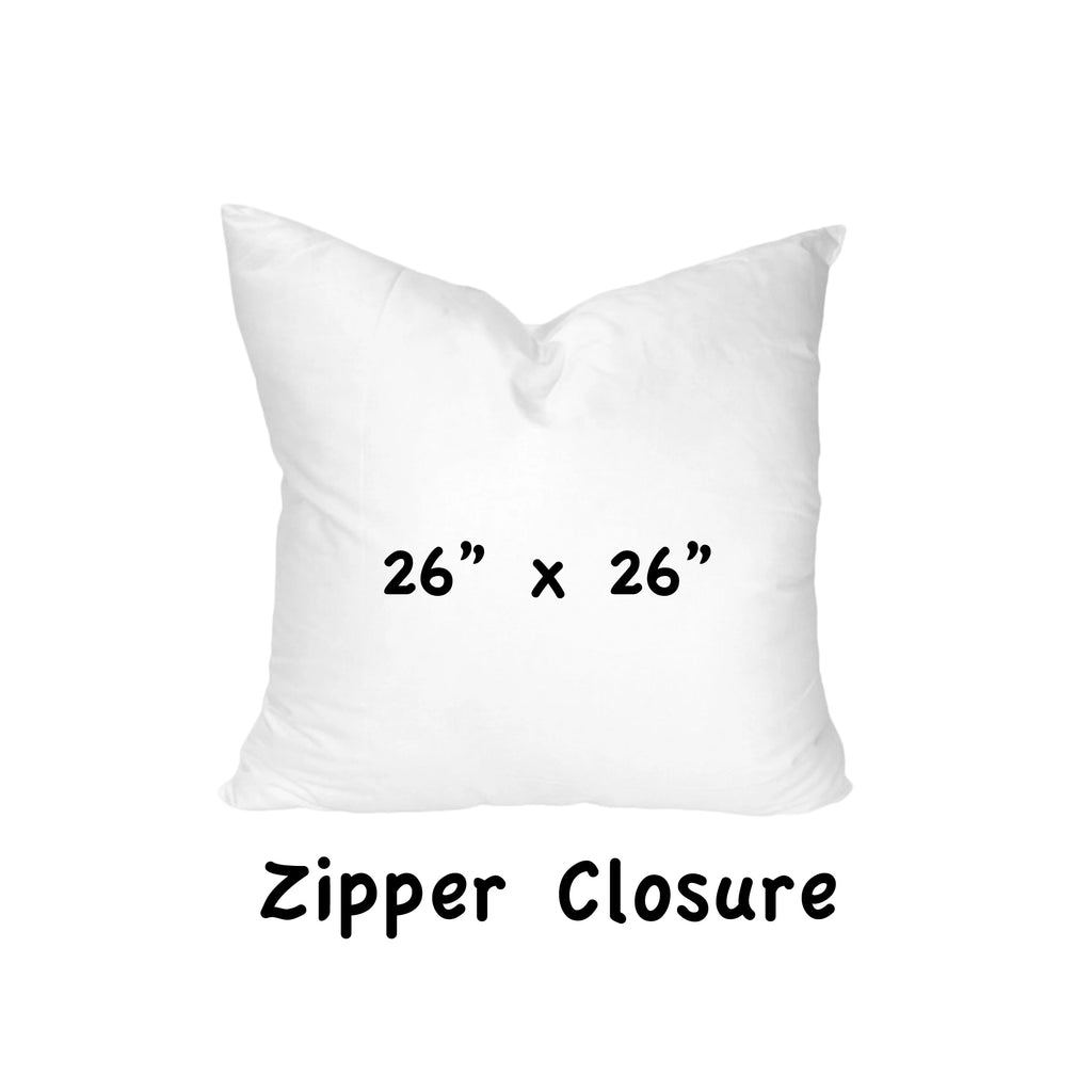 Indoor/Outdoor Soft Pillow with Zipper Cover 26 x 26 P3349