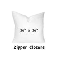 Indoor/Outdoor Soft Pillow with Zipper Cover 26 x 26 P3349