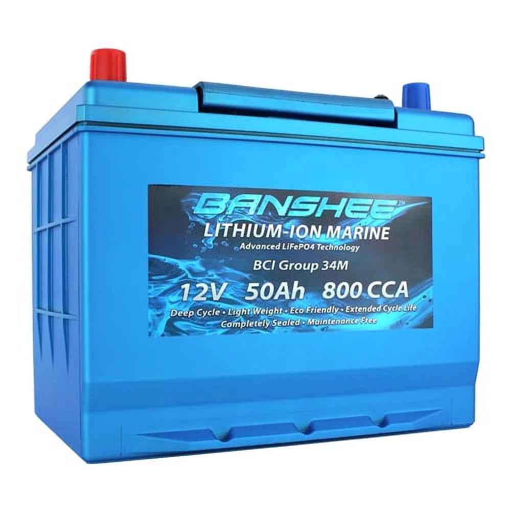 24V Lithium Deep Cycle Marine Battery Group 34 2 Pack W623863