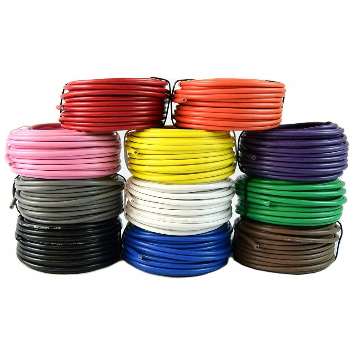 14 Gauge Single Conductor Stranded Remote Primary Wire 11 Rolls 25 Feet Each S3166