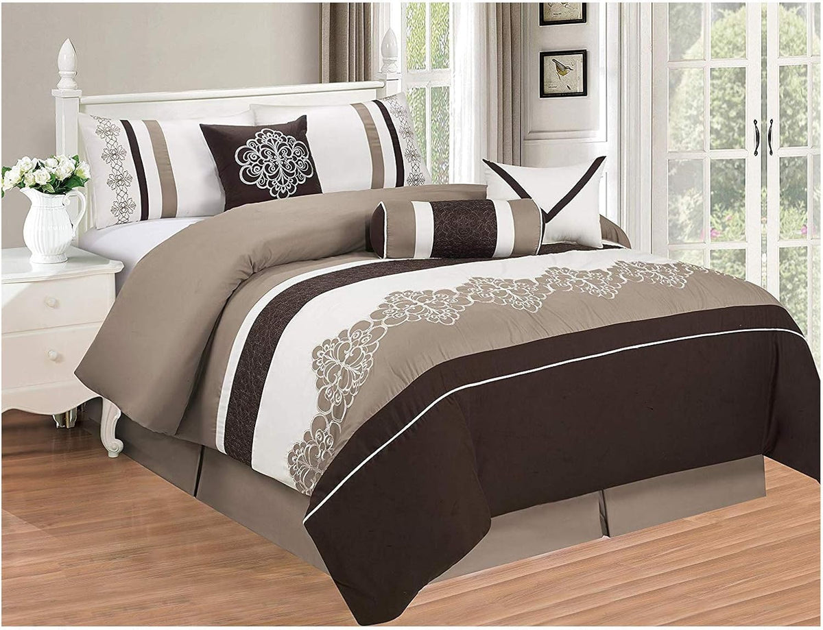 4 Piece Curtain Set with Attached Sheer Backing J190