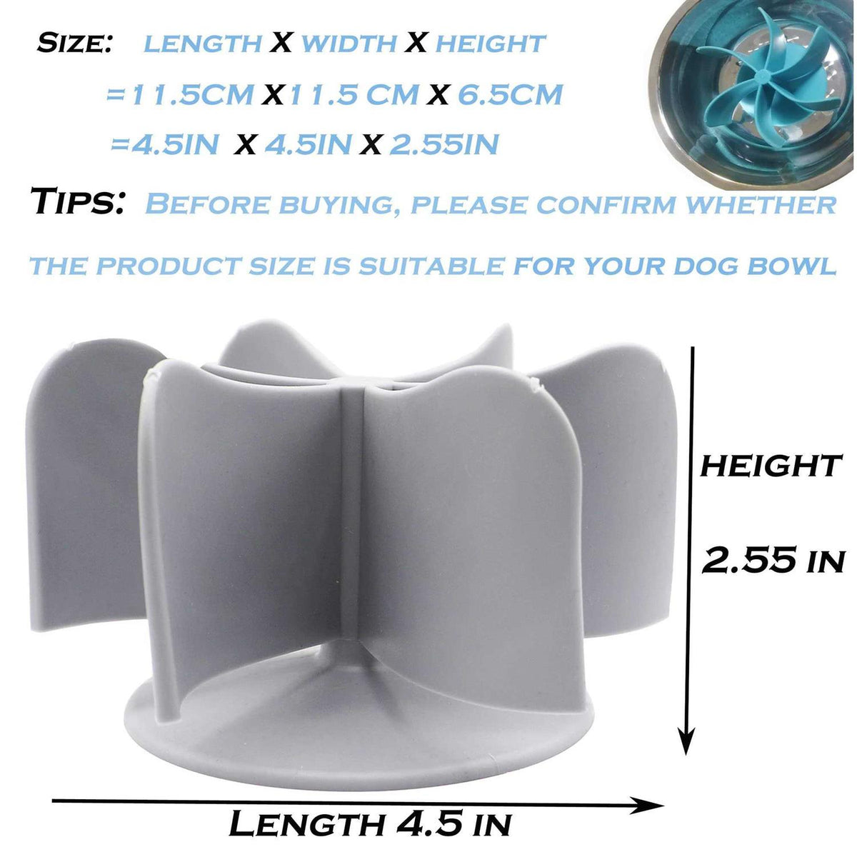 White Dog Slow Feeder S5957