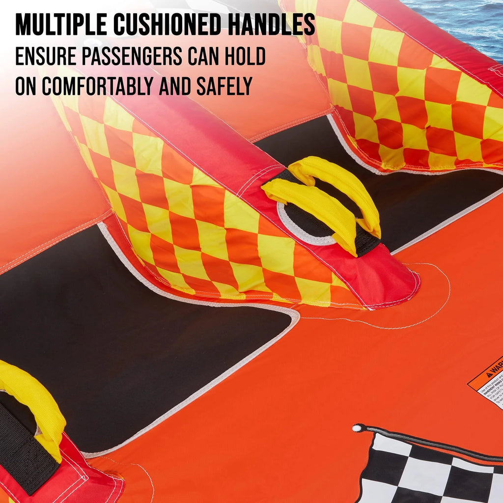 1-2 Person Towable Water Tube with Cushion Seats B824529