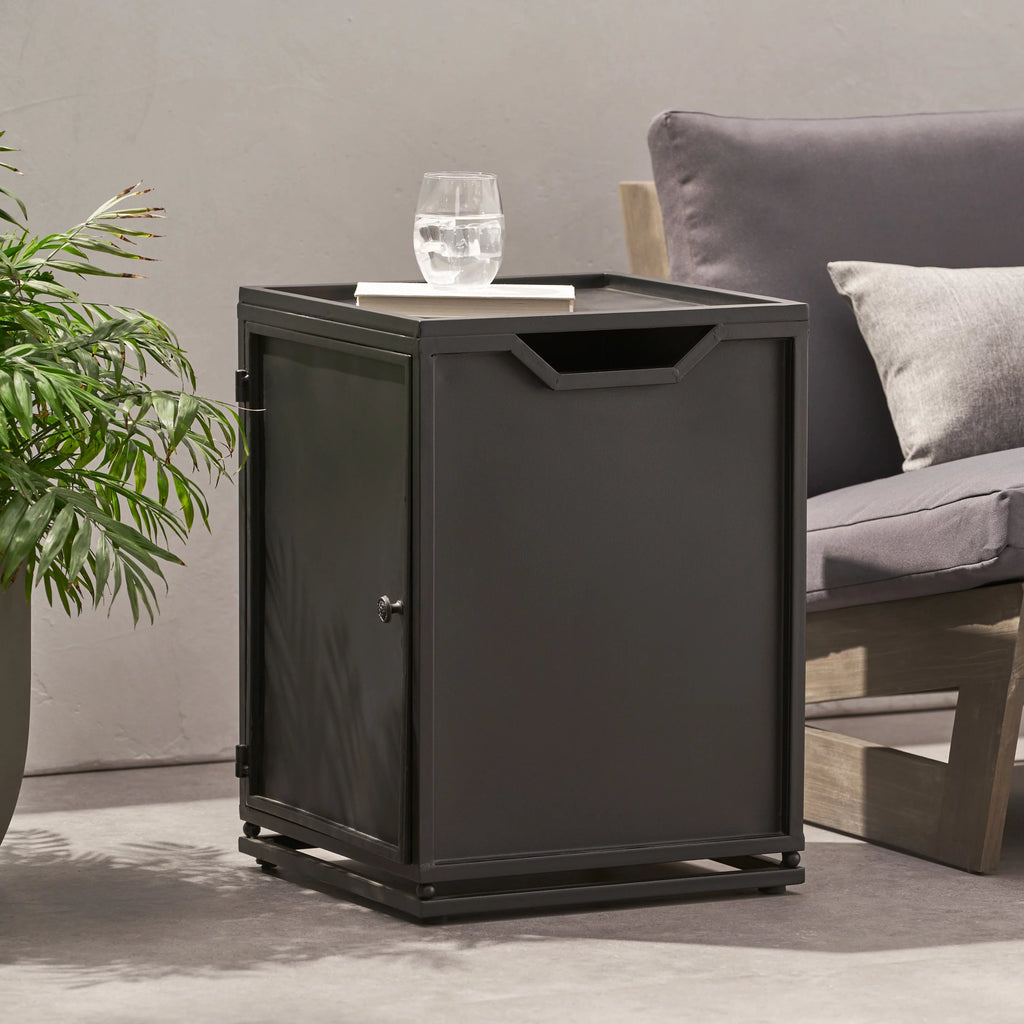 Outdoor Metal Tank Holder Side Table R773