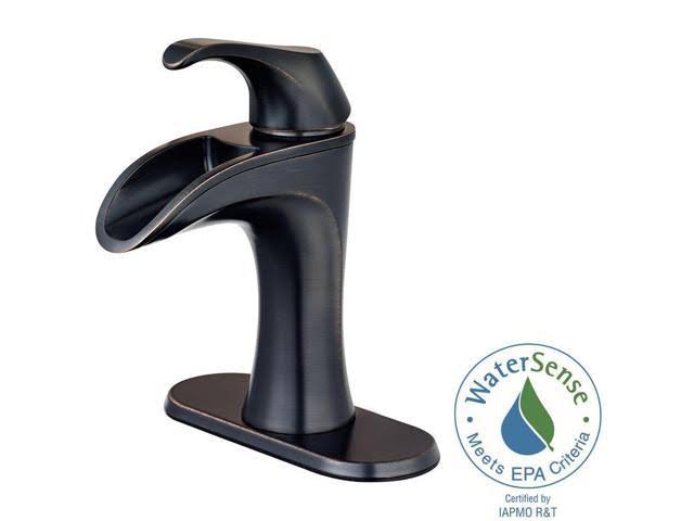 Brea 4 in. Centerset Single-Handle Bathroom Faucet in Tuscan Bronze T651