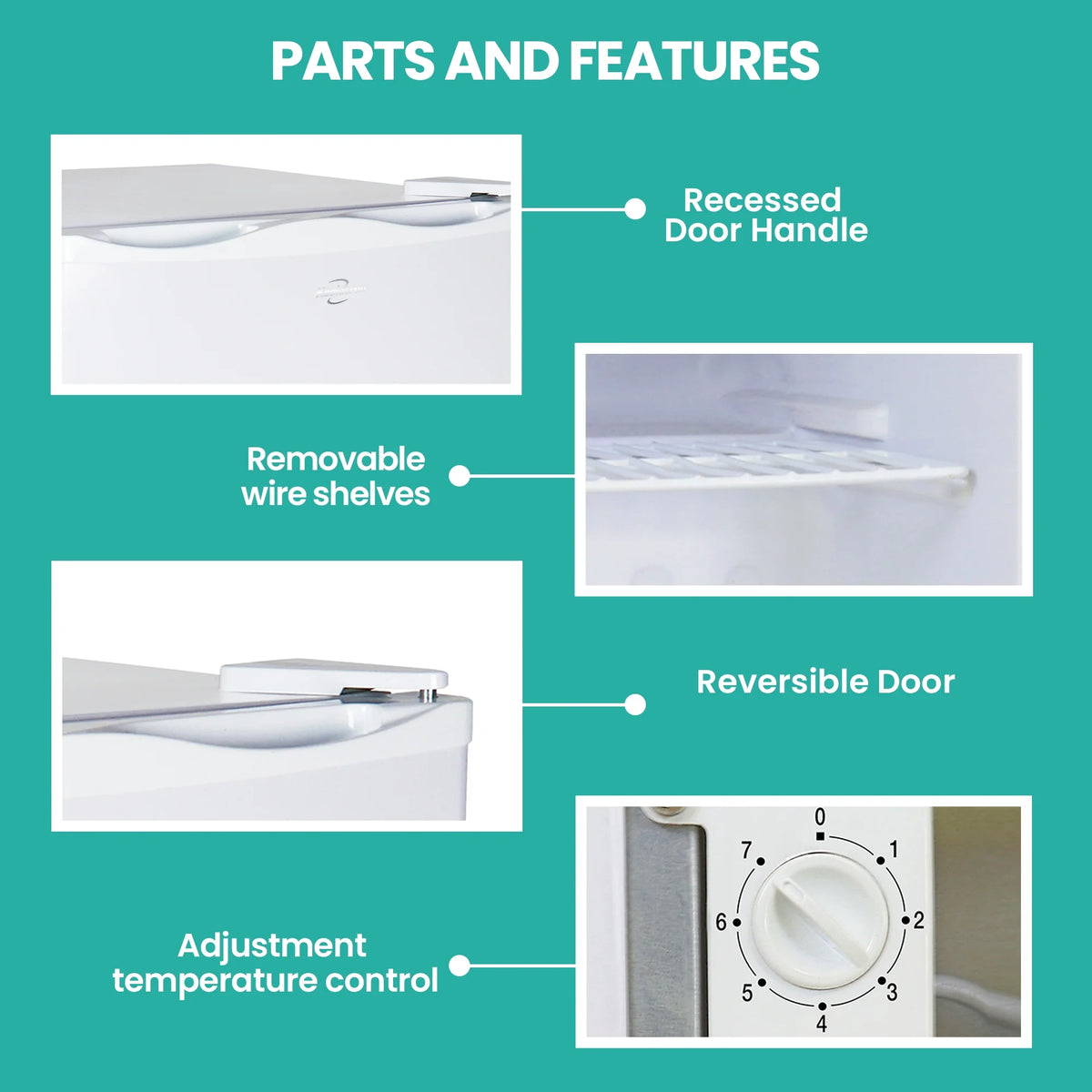 White 1.2 cu ft Upright Freezer B52948