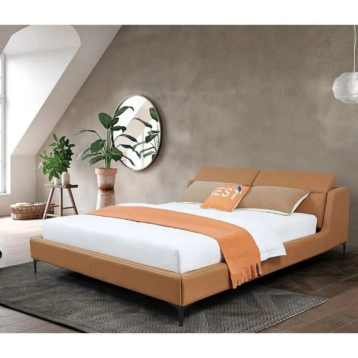 King Size Leather Bed V412