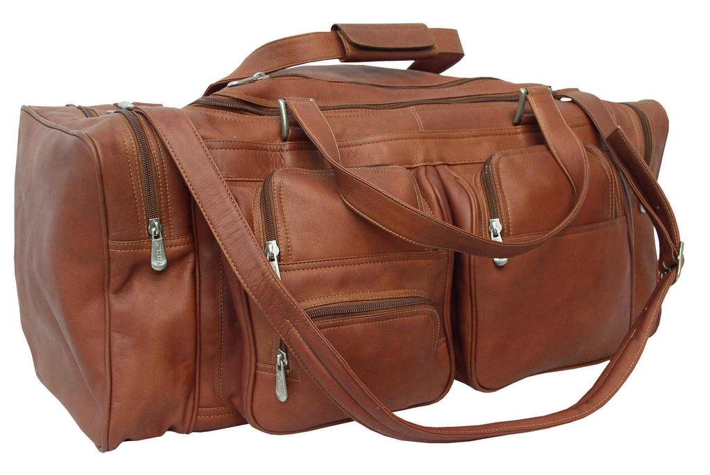 Saddle Leather Duffel with Pockets W191291