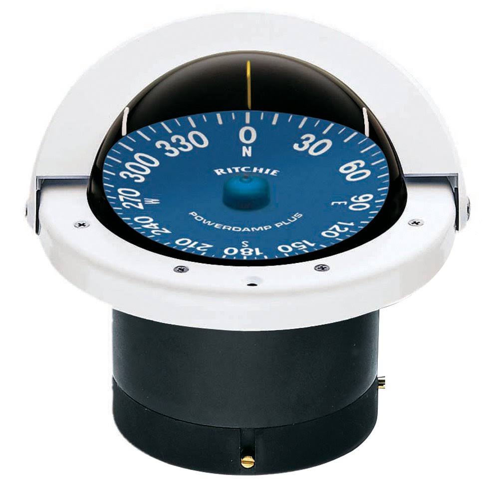 White Flush Mount Compass F592