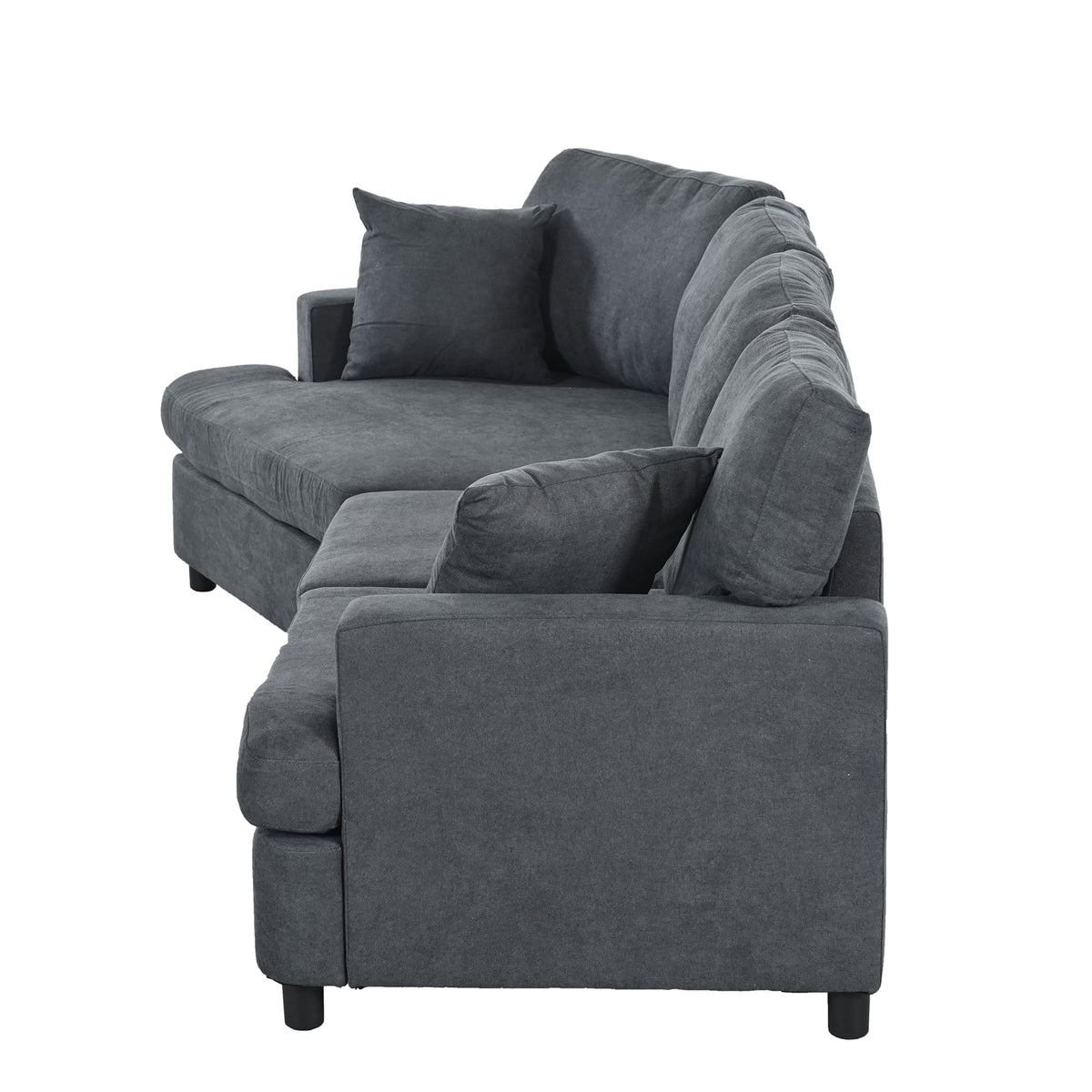 3 Seat Sofa with Removable Cushions and 2 Pillows E380