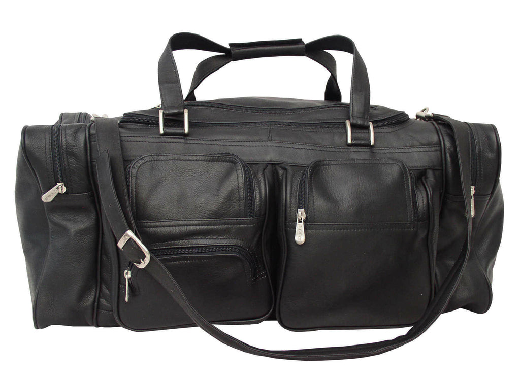 Saddle Leather Duffel with Pockets W191291