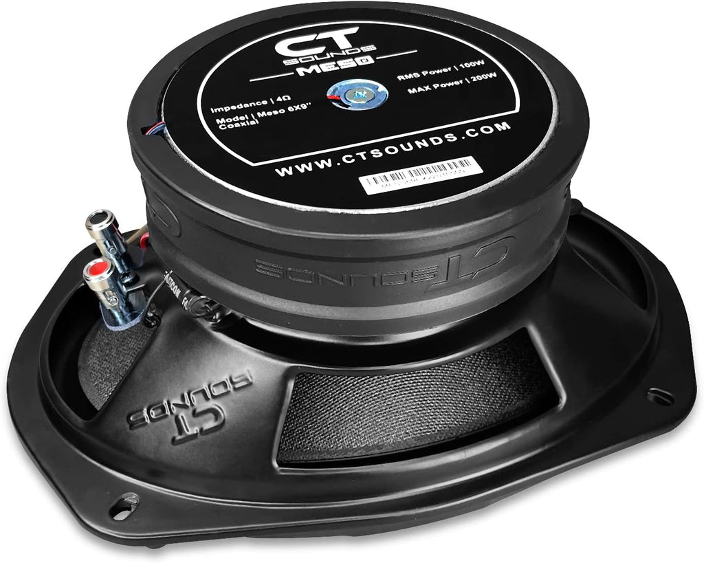 Meso 6x9” 400 Watt 2-Way Coaxial Car Speakers, Pair C7902