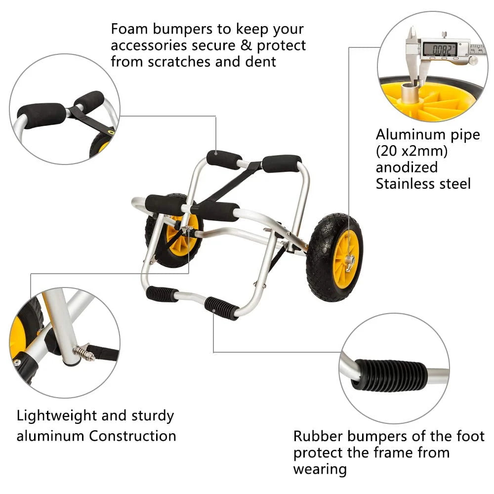 Kayak Canoe Jon Boat Carrier Dolly Cart P6555