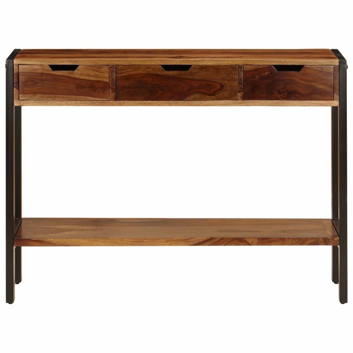 Solid Sheesham Wood Sideboard with 3 Drawers Y159