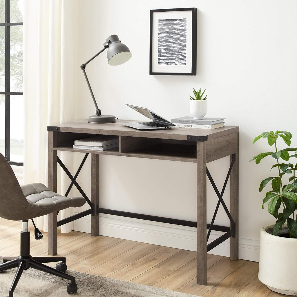 42 Inch Grey Wash Writing Desk S218765