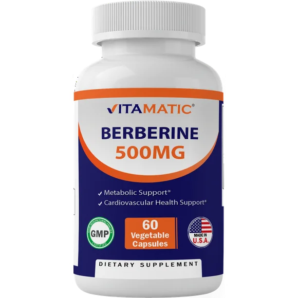 Berberine 500 mg 60 Vegetable Capsules W673