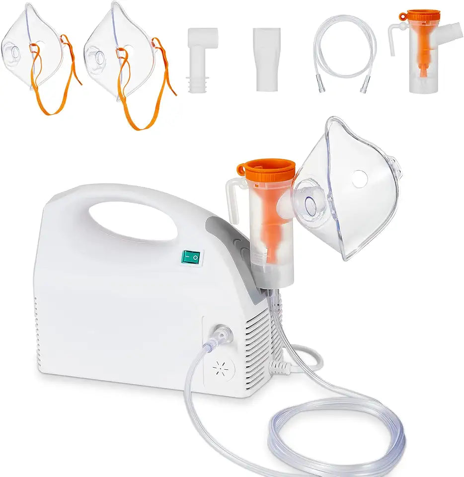 Portable Compressor Nebulizer Set with Mask Mouthpiece Tubing L97722