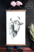 Canvas Farm Animal Sign 15x26-Inch S6441