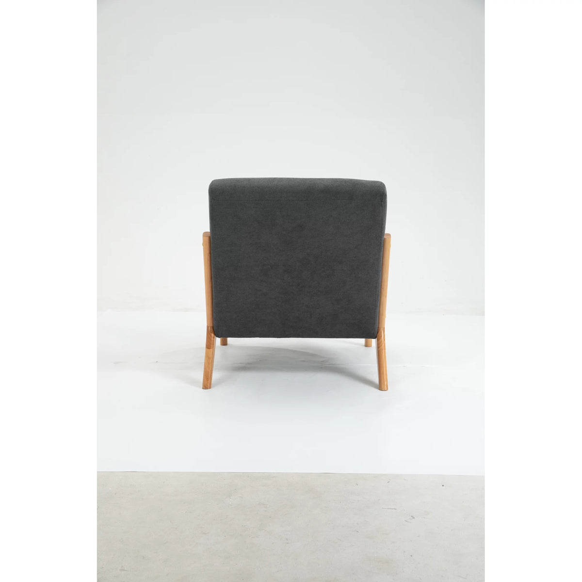 Mid Century Modern Upholstered Accent Chair with Wood Frame G601679