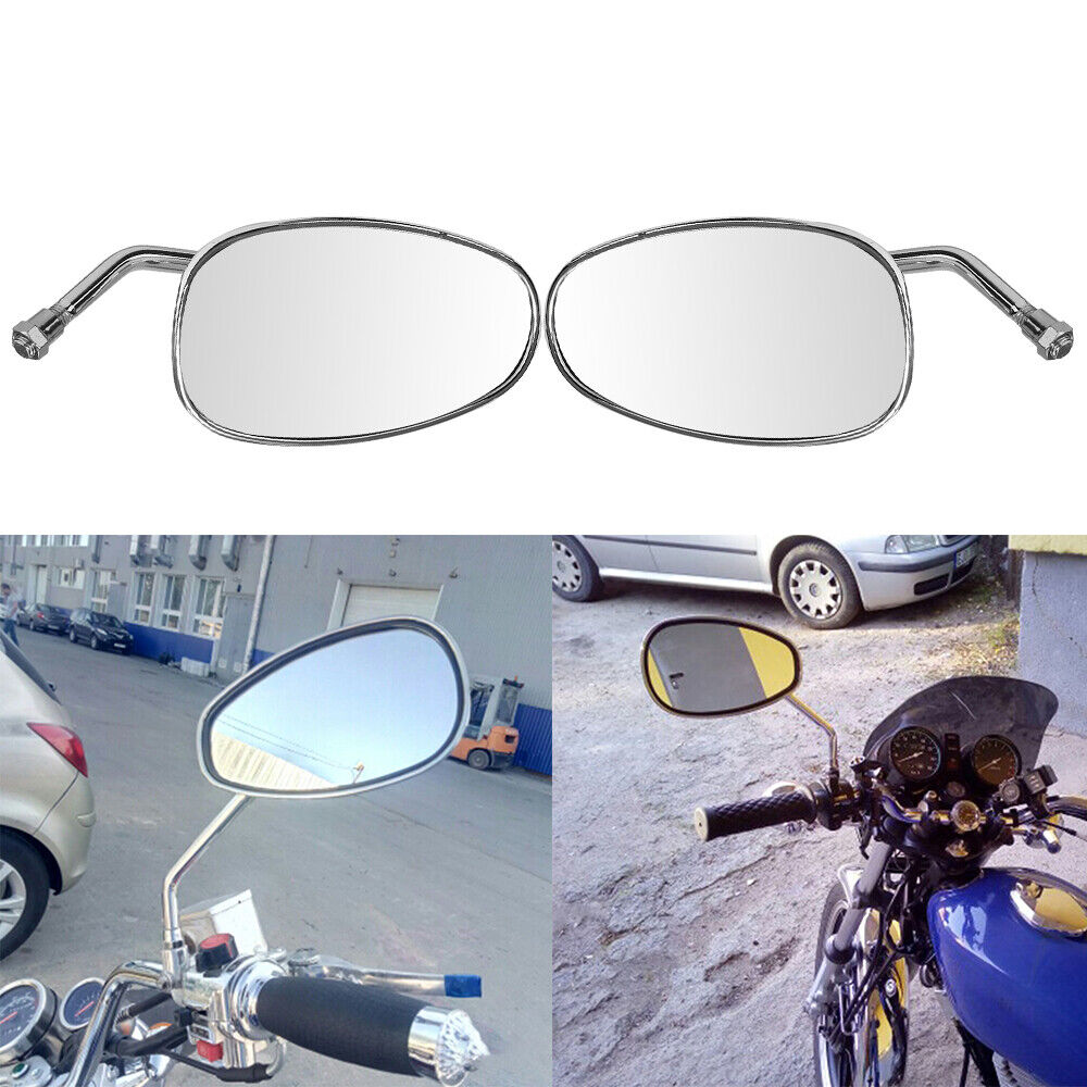Oval Rear View Mirrors in Chrome N635